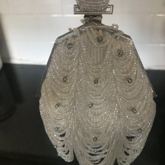 Badgley Mischka Silk Sequin Wrist Bag - Picture 4 of 8